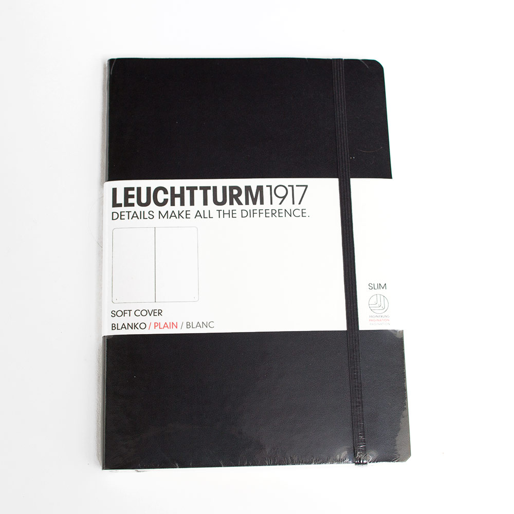 Leuchtturm, Black, Memo & Notebooks, Art & School, Medium, A5, Softcover, 255341